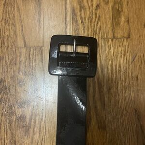 Neiman Marcus Glossy Black Belt